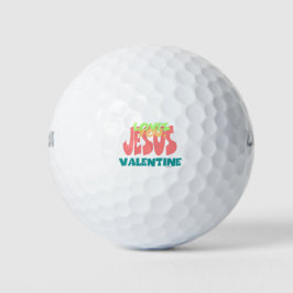 JESUS LIEBEN YOU, VALENTINE GOLFBALL