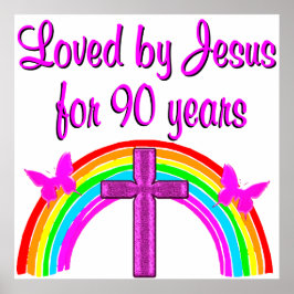 JESUS LIEBT 90. GEBURTSTAG POSTER
