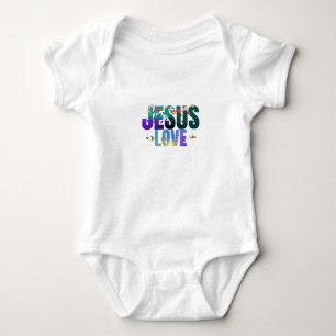 Jesus liebt Babykleidung Baby Strampler
