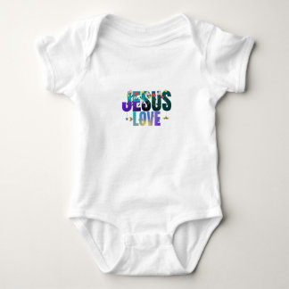 Jesus liebt Babykleidung Baby Strampler