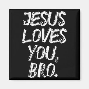 Jesus liebt Bro religiöser Gott Jesus christliche Magnet
