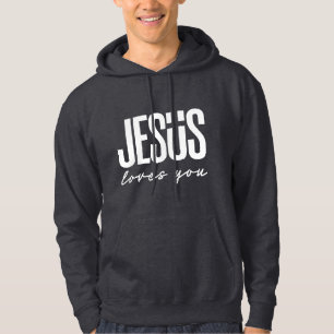 JESUS LIEBT DICH   CHRISTLICH  HOODIE