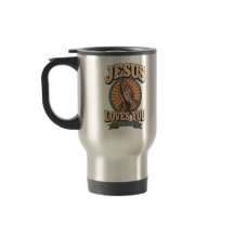 Jesus liebt dich Christliche Reise-/Pendler-Tasse