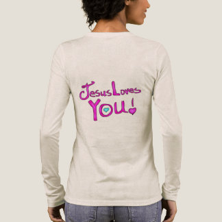 Jesus liebt dich christlicher Spruch Tri-Blend Shirt