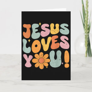Jesus liebt dich Christliches Teenager-Mädchen Got Karte