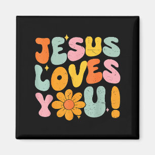 Jesus liebt dich Christliches Teenager-Mädchen Got Magnet