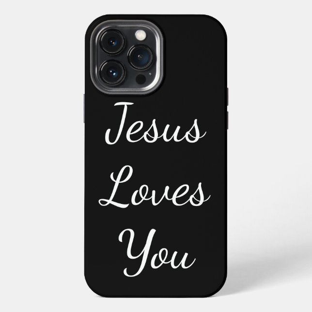 Jesus liebt dich iPhone hülle (Rückseite)