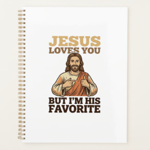 Jesus liebt dich lustiges Vintage-Glaubens-Shirt-D Planer