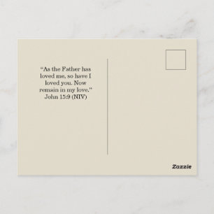 Jesus liebt dich rustikale christliche Ermutigung Postkarte