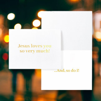 Jesus liebt dich so sehr! folienkarte