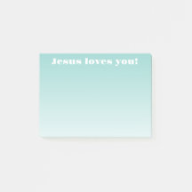 Jesus liebt dich! | teal ombre