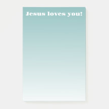 Jesus liebt dich! | teal ombre