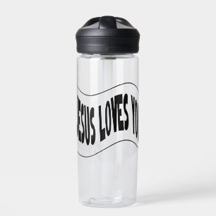 Jesus liebt dich trinkflasche