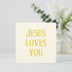 Jesus liebt dich weiß-gold