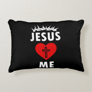 Jesus liebt mich christlich religiös dekokissen