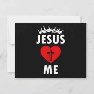 Jesus liebt mich christlich religiös feiertagskarte