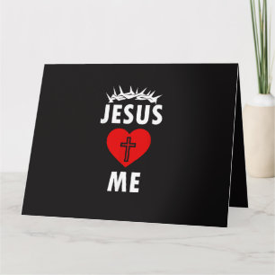 Jesus liebt mich christlich religiös karte