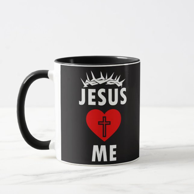Jesus liebt mich christlich religiös tasse (Links)