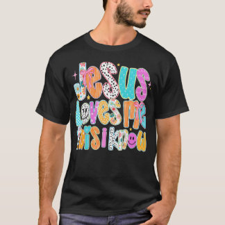 Jesus liebt mich, das weiß ich, christliche präppy T-Shirt