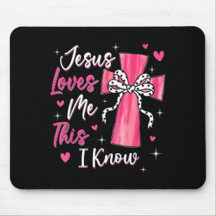 Jesus liebt mich, das weiß ich, Gott religiös chri Mousepad