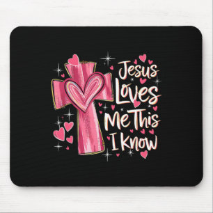 Jesus liebt mich, das weiß ich, Gott religiös chri Mousepad