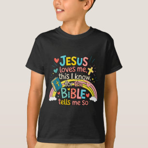 Jesus liebt mich, das weiß ich, Jungen Kinder Klei T-Shirt