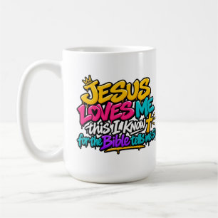 Jesus liebt mich, das weiß ich kaffeetasse