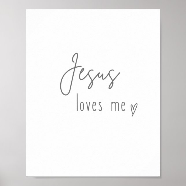 Jesus liebt mich. Drucke & Poster (Vorne)