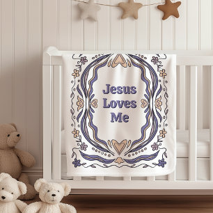 Jesus liebt mich Fleece-Decke Christliches Geschen Fleecedecke