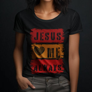 Jesus liebt mich immer - Bete Gospel für Frauen T-Shirt