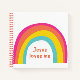 Jesus liebt mich Kinder Notizbuch Journal Skizzenb