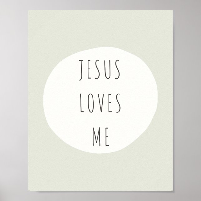 Jesus liebt mich. Poster & Drucke (Vorne)
