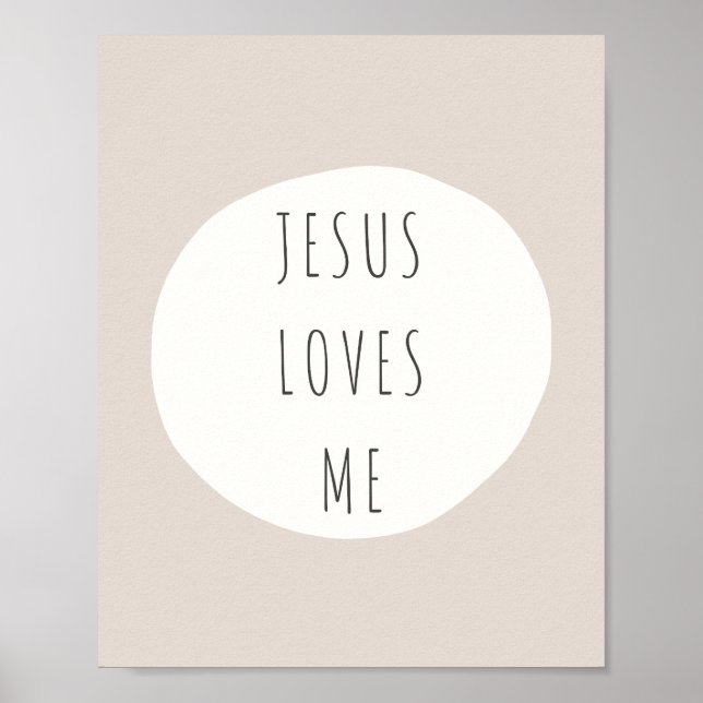 Jesus liebt mich. Poster & Drucke (Vorne)