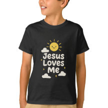 Jesus liebt mich süße Kinder christliches T-Shirt