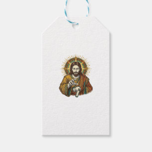 Jesus ließ kabelloses Ohrhörer unter Schreibtisch Geschenkanhänger
