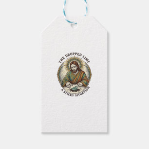Jesus ließ Limettenscheibe schmutzigen Boden Tequi Geschenkanhänger