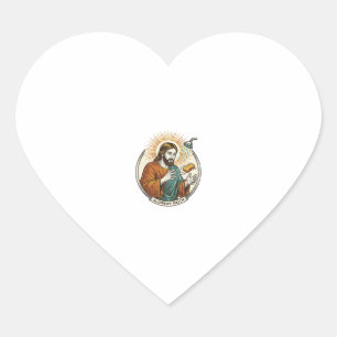 Jesus ließ rutschige Seife Duschwanne Ungeschickte Herz-Aufkleber
