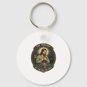 Jesus ließ spätabendliche Taco-Straßenkost betrunk Schlüsselanhänger