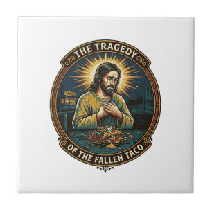 Jesus ließ späte Nacht-Taco-Straßenessen betrunken Fliese