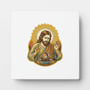 Jesus ließ Sushi in Sojasauce fallen Food Humor Fotoplatte