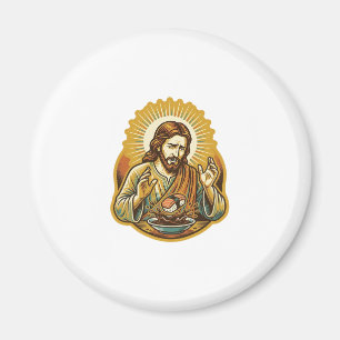 Jesus ließ Sushi in Sojasauce fallen - Food Humor Magnet