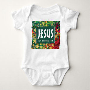 JESUS Ließ uns Adore Ihm Weihnachten Baby Strampler