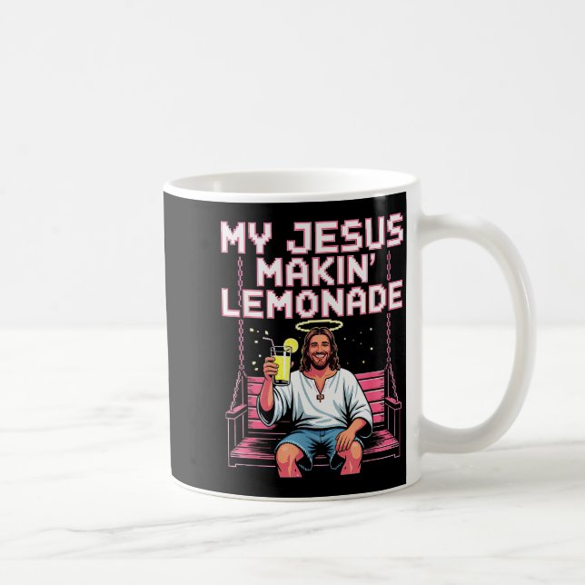 Jesus Limonade Lustiger Christlicher Meme  Kaffeetasse (Rechts)