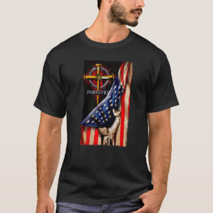 Jesus Lion American Flag Christlich Patriotic Patr T-Shirt