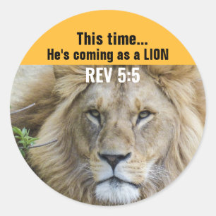 JESUS LION OF JUDAH CHRISTLICH STICKERS