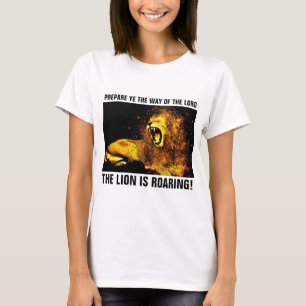 JESUS LION OF JUDAH ROARING, Christliche T - Shirt