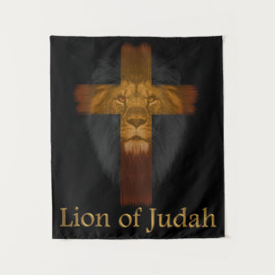 Jesus Lion of Judah Tapestry Wandteppich