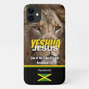 JESUS Lion Stamm von Judah JAMAICA Flag individuel Case-Mate iPhone Hülle