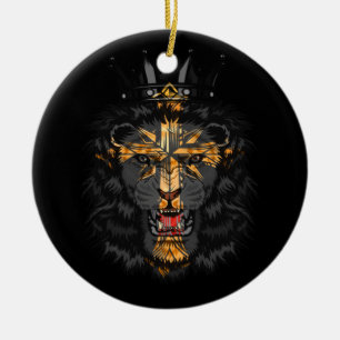 Jesus Lion von Judah Faithcross Keramik Ornament