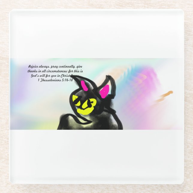 jesus live  glasuntersetzer (Vorderseite)